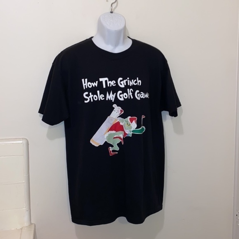 Unisex “How The Grinch Stole My Golf Game” Parody Tee - Picture 3 of 8